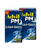 Advil PM Liqui-Gels Pain Reliever & Nighttime Sleep Aid - 160 Liquid Capsules - Buy Online on GoSupps.com