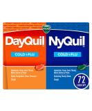 Vicks DayQuil  NyQuil LiquiCaps Cough Cold  Flu Relief Sore Throat Fever  Congestion Relief Day  Night Relief 72 LiquiCaps (48 DayQuil 24 NyQuil) 72 Count (Pack of 1) - Buy Online on GoSupps.com