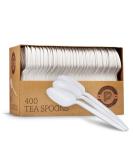 Plasticpro White Disposable Tea Spoons - 400 Mediumweight Spoons - Buy Online on GoSupps.com
