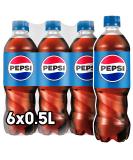 Pepsi Cola the original by Pepsi caffeinated cola in the bottle disposable (6 x 0.5 l) (packaging design can deviate) 500 ml (6 -pack) - Buy Online on GoSupps.com