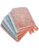 Phogary 6-Piece Microfiber Washing Gloves Set | Soft Coral Fleece Face & Make-Up Remover | Reusable & Versatile | Available in 3 Colors - Buy Online on GoSupps.com