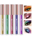HOSAILY Chameleon Eyeshadow Set - 5 Colors Metallic Liquid Glitter Long Lasting Multi-Chrome Eye Makeup Holographic Shimmer 0.2 oz - Buy Online on GoSupps.com