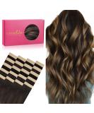 Premium If -alife Tape Extensions - 20pcs 50g 14 inch Balayage Dark Brown to Chestnut Brown Remy Invisible Skin Weft - Buy Online on GoSupps.com