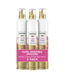 Pantene Curl Mousse For Curly Hair, Tames Frizz for Soft Touchable Curls, 6.6 Ounce (Pack of 3) - Buy Online on GoSupps.com