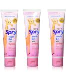 Spry Xylitol Baby Toothpaste - Natural Fluoride-Free Kids Toothpaste Bubble Gum Flavor 3-Pack (2 Fl Oz Each) - Perfect for Toddlers 3 Months & Up - Buy Online on GoSupps.com