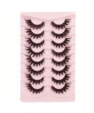 Gmagictobo Mink Cat Eye Fluffy False Eyelashes - D Curl Russian Strip Lashes (8 Pairs) | Soft Wispy Multipack for Stunning Eyes - Buy Online on GoSupps.com