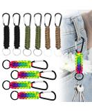 Buy Megyad 10-Piece Paracord Karabiner Set - Colorful Black Green & Khaki Braided Lanyards for Outdoor Camping & Fishing | Top Quality Clips - Buy Online on GoSupps.com