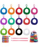 Aodaer 288 Pieces Loom Potholder Loops | Elastic Weaving Craft Refill Kit | Multiple Colors for DIY Crafts | Compatible with 7 Inch Loom - Buy Online on GoSupps.com