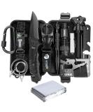 XUANLAN Emergency Survival Kit 13-in-1 with Bracelet, Fire Starter, Whistle, Cutter - Outdoor Gear Tool for Camping and Hiking - Buy Online on GoSupps.com