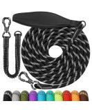 Buy Aystkniet Shock-Absorbing Bungee Dog Leash - 3m to 30m Padded Handle Reflective Lockable Hook for Medium & Large Dogs - Buy Online on GoSupps.com