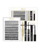 QUEWEL 144 PCs DIY Eyelash Extensions Set | Cluster Eyelash Applicator Tool & Super Hold Glue | Perfect for At-Home Lash Extensions - Buy Online on GoSupps.com