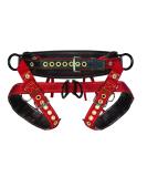 Weaver Leather WLC 560 2 Floating Dee with Padded Nylon Leg Straps - Medium Brown/Red - Buy Online on GoSupps.com