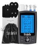 24 Modes TENS Muscle Stimulator - Back Pain Relief & Electronic Pulse Massager with 4 Pairs of Pads - Nerve Pain Therapy - Buy Online on GoSupps.com