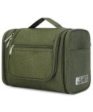 WANDF Large Hanging Toiletry Wash Bag Travel Makeup Organizer - Dark Green - Buy Online on GoSupps.com