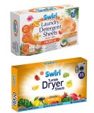 2 Pack Includes Tropical Tumble Dryer Sheets + Detergent Laundry Sheets | 55 Sheets For Fresh Clothes and Linen - Buy Online on GoSupps.com