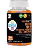 CLINICAL DAILY Fiber Max Vegan High Fiber Gummies - Constipation Relief for Adults & Kids | Prebiotic Inulin Supplement | 90 Gluten-Free Laxative Gummies - Buy Online on GoSupps.com