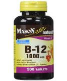 Mason Vitamins B12 1000mcg Sublingual Tablets - 200 Count - Buy Online on GoSupps.com