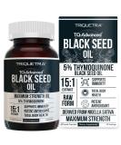 Black Seed Oil Capsules - 5% Thymoquinone - 500mg per Capsule - Raw Form Vegan - 60 Capsules - Buy Online on GoSupps.com