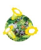 Elobra Children's Room Lamp - Jungle Animals Rondell | Sweet Green Ceiling Light for Kids | Real Wood | 29x29x19 cm - Buy Online on GoSupps.com
