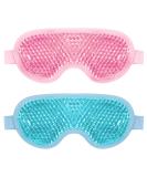 Cooling Eye Mask 2 Pack Gel Cold Eye Mask for Puffy Eyes Eye Mask for Dark Circles Dry Eyes Cold & Warm Sleep Compress for Post Surgery Puffiness Allergies Sinuses (Blue & Pink - Buy Online on GoSupps.com