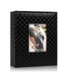 RECUTMS 4x6 Photo Album | Holds 200 Photos | Button Grainy Leather | Small Commemorative Photo Book | Valentine's Day Gift | Wedding, Birthday | Black 200 Pocket Album - Buy Online on GoSupps.com