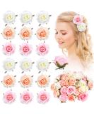 Geyoga 36 Pcs Multicolor Rose Hair Clips - Handmade Floral Hair Accessories for Women, Girls - Ideal for Party, Wedding, Bridesmaids - Buy Online on GoSupps.com