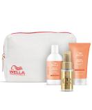 Wella Professionals Nutri Enrich Reiseset - Nourishing care for stressed hair - set made of 100 ml shampoo 75 ml hair mask and 30 ml oil reflection hair oil - including cosmetic bag - Buy Online on GoSupps.com