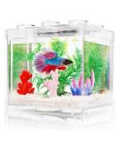 Stackable Betta Fish Tank Kit with LED Lighting - 3/5 Gallon Aquarium Set for Reptiles and Insects - Buy Online on GoSupps.com