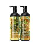 Hempz Hydrating Hair Shampoo & Conditioner Set - Original Floral & Banana Scent - 33.8 fl oz - Vegan Biotin for Dry, Damaged, Color Treated Hair - Buy Online on GoSupps.com