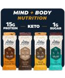 Atlas Mind + Body Keto Protein Bar - Chocolate Lovers Variety - Low Carb, High Fiber, Organic Ashwagandha - 10 Count Pack - Buy Online on GoSupps.com