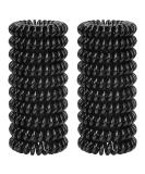 Jesslab Spiral Hair Gum - 20 No-Damage Ponytail Holders & Hair Jewelry for Girls & Women - Black - Buy Online on GoSupps.com