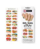 MOYOU LONDON Semi Cured Gel Nail Strips 20 Pc with Free UV Lamp | Easy Apply & Remove for Salon-Quality Manicure - Nail.Huns 02 - Buy Online on GoSupps.com