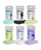 T.Taio Esponjabon Soap Sponge Variety Pack - 6-Pack Shower Sponge & Bath Scrubber Set - Mother of Pearl, Aloe Vera, Lavender, Charcoal, Cucumber-Melon, Oatmeal - Exfoliating Massage Face Sponge - Bathroom Accessories - Buy Online on GoSupps.com
