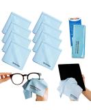 Elite Tech Gear Microfiber Cloth 8-Pack - Washable Durable Oversized Cleaning Cloths for Glasses Lenses Electronics & Screens - Light Blue - Buy Online on GoSupps.com