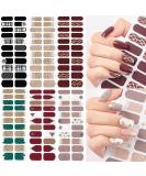 NAILDOKI Nail Stickers - 6 Sheets, 22 Pieces Full Wraps Nail Polish Strips for Women & Girls - Self-Adhesive Gel Decals (B1-30) - Buy Online on GoSupps.com
