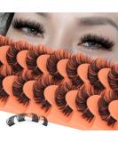 Fluffy Cluster Lashes - Natural Wispy False Eyelashes - 7 Pairs Multipack by Eefofnn - Buy Online on GoSupps.com