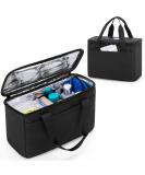 Trunab Insulated Small Medical Bag with Adjustable Dividers - Water-Resistant Cooler for Travel, Home & Camping - Black S - Buy Online on GoSupps.com