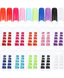 1000 Pieces Colorful French False Acrylic Gel Nails - Full Cover Fake Nails Set for Nail Salons and DIY - 10 Boxes Press on Nail Tips - Buy Online on GoSupps.com