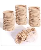 DealEachDay 100 PCS Elastic Hair Ties for Thick & Curly Hair - Blonde Ponytail Holders (Light Blonde) - Buy Online on GoSupps.com