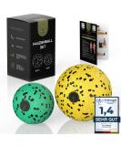 M.S.Lemberg Fascienball Klein Set - massage ball for targeted self -massage of fascia tension trigger point and much more - fascia ball massage ball for full body massage - 2x ball 8cm & 6cm - Buy Online on GoSupps.com