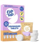 Fabtab Dishwasher Detergent Tablets | Plant-Based Scentless Residue-Free | 30 Count | Eco-Friendly Stain Removal for Fresh Dishes - Buy Online on GoSupps.com
