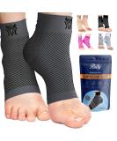 Bitly Ankle Brace - Compression Sleeve for Heel & Ankle Pain Relief - Neuropathy Nano Socks (Gray, Small) - Buy Online on GoSupps.com