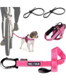 Patented Bike & Dog Leash Set - XS Pink Dog Harness & 3-Ring Dishes for Biking Adventures - Buy Online on GoSupps.com