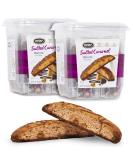 Nonni's Salted Caramel Biscotti Italian Cookies - 2 Tubs | Individually Wrapped Biscotti with Rich Milk Chocolate & Sea Salt | 21 oz - 25 Count x 2 Pack | Kosher - Buy Online on GoSupps.com