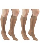 Truform Compression Knee High Stockings 8-15 mmHg - Beige Large (2 Pack) for Optimal Support & Style - Buy Online on GoSupps.com