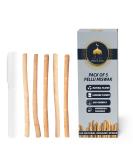 Sewak Al Noor Pack of 5 Miswak Sticks with Holder - Natural Flavored Chew Sticks for Teeth Whitening & Fresh Breath - Vacuum Sealed Oral Health Kit - Buy Online on GoSupps.com