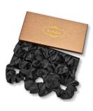 (6 Pack) Lolalet Hair Ties for Women Hair Tie Soft Elastic Cloth Fabric Large for Women Girls - Black - Buy Online on GoSupps.com