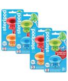 Steripod Clip-On Toothbrush Protector - 8 Count Multicolor Pack for Ultimate Hygiene - Buy Online on GoSupps.com