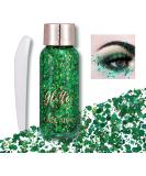 Body Glitter Gel Face Glitter Mermaid Chunky Glitter Hair Glitter Body Festival Glitter Eyeshadow Sequins Glitter for Face Body Eye Hair Nails Makeup Long Lasting Sparkling(GreenNew) 109#GreenNew - Buy Online on GoSupps.com