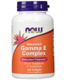 Now Foods Gamma E Complex Advanced - 120 Softgels for Antioxidant Support - Buy Online on GoSupps.com